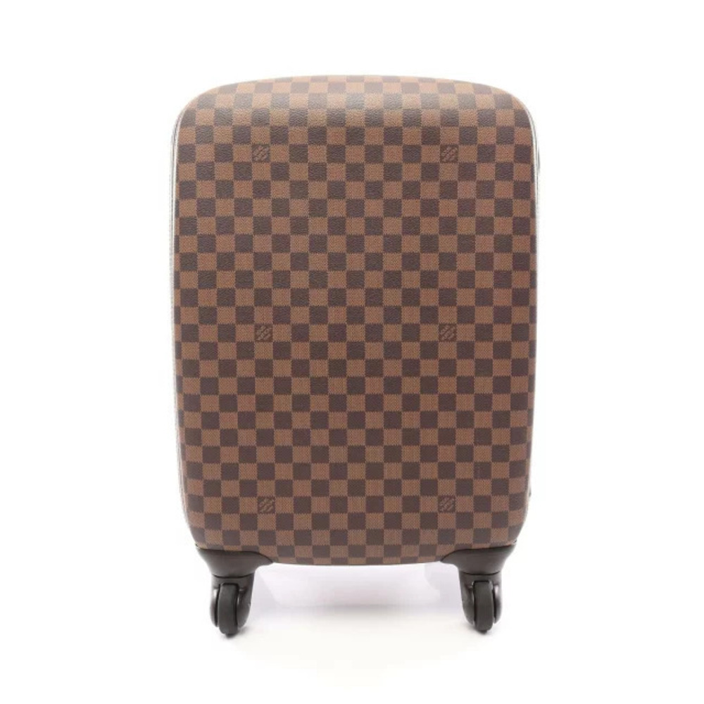 Louis Vuitton Zephyr Damier Carry Bag Canvas Leather Top Handle Bag Ebene Brown